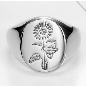 New stainless steel Sunflower ring size 4- 13